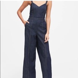 NTW - Banana Republic - Jean Wide Leg Jumpsuit - Petite
